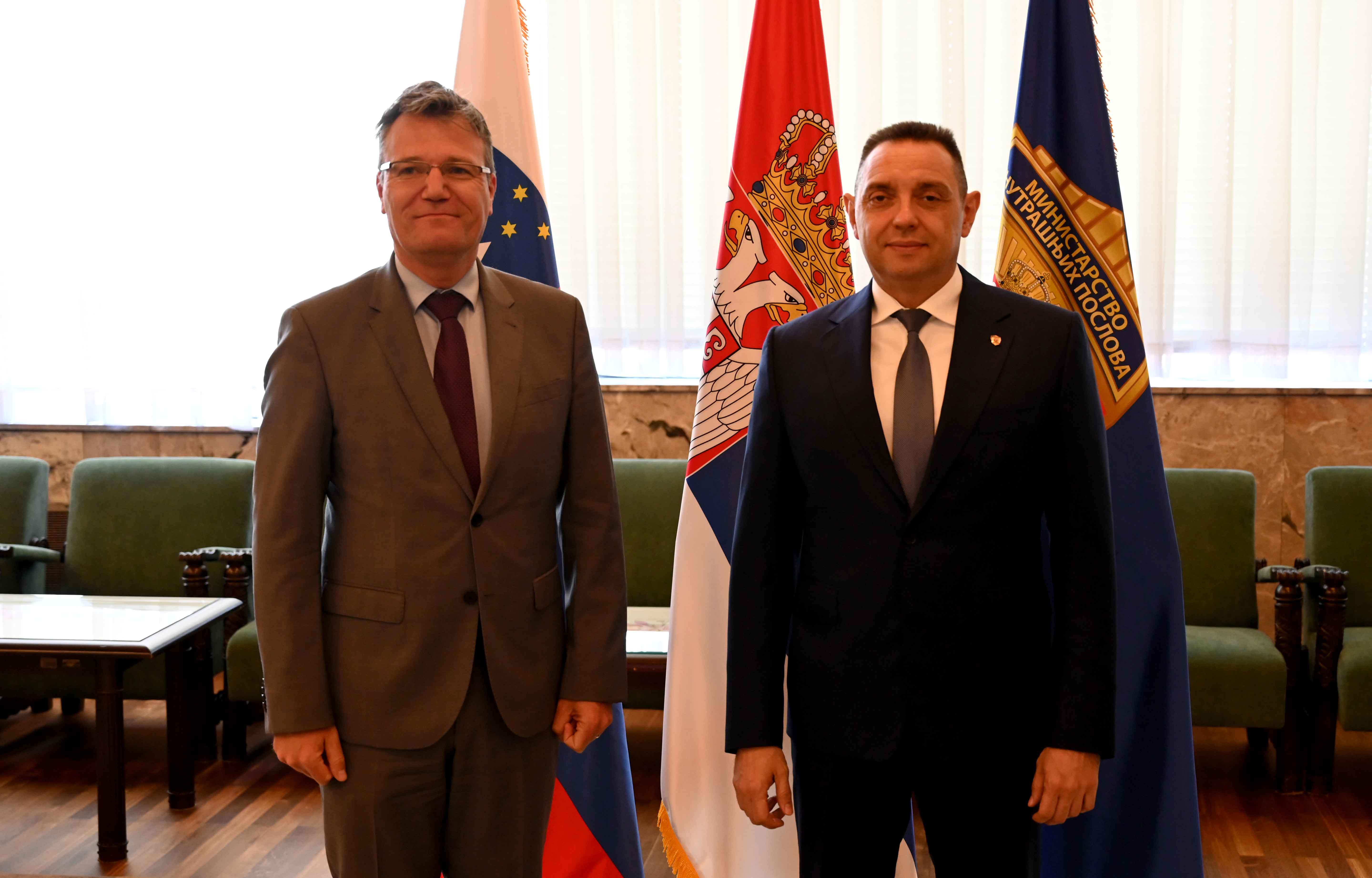 Ministar Vulin primio ambasadora Slovenije