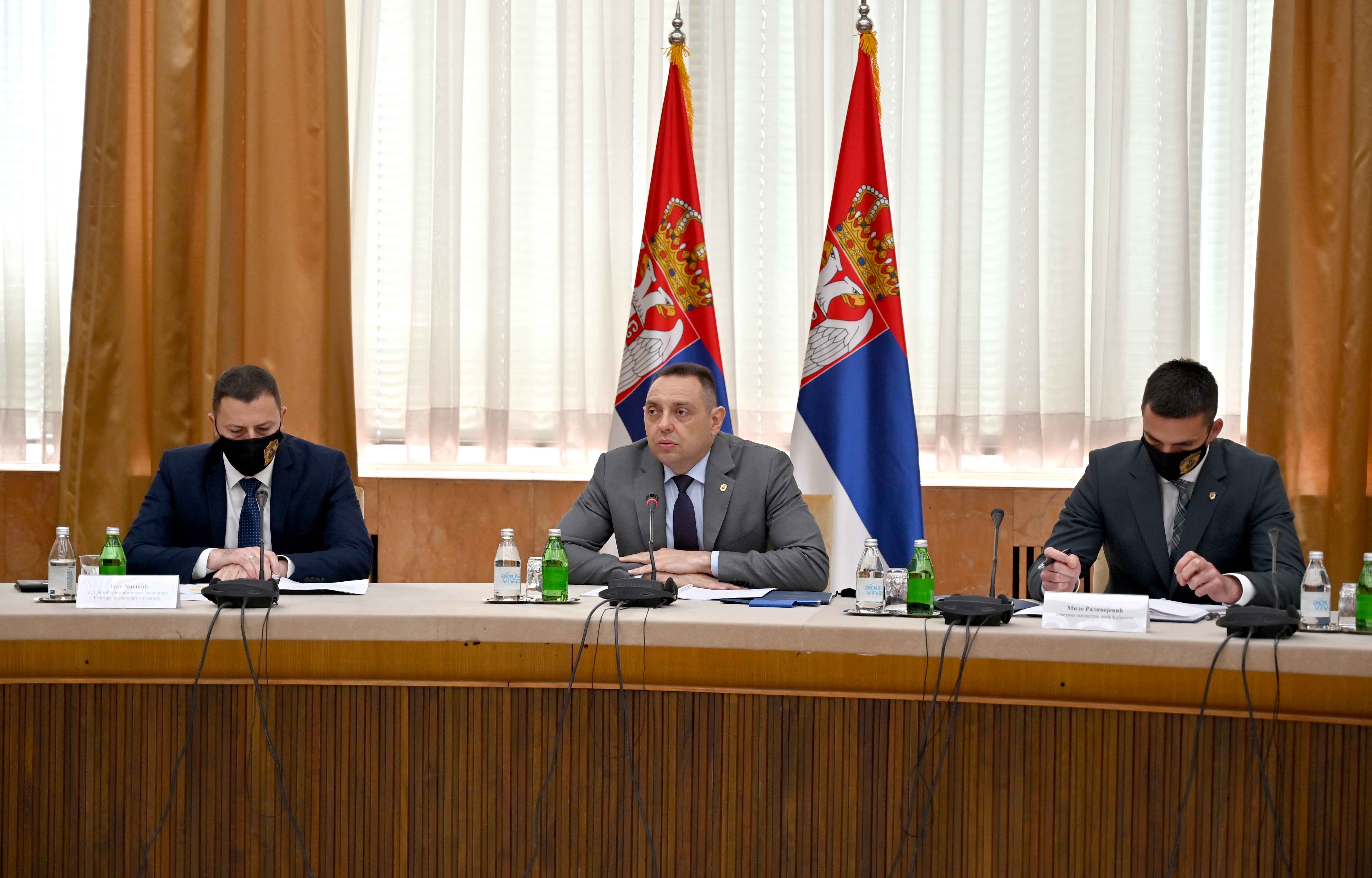Ministar Vulin: Zadatak Republičkog štaba za vanredne situacije da prepozna i spreči krizu