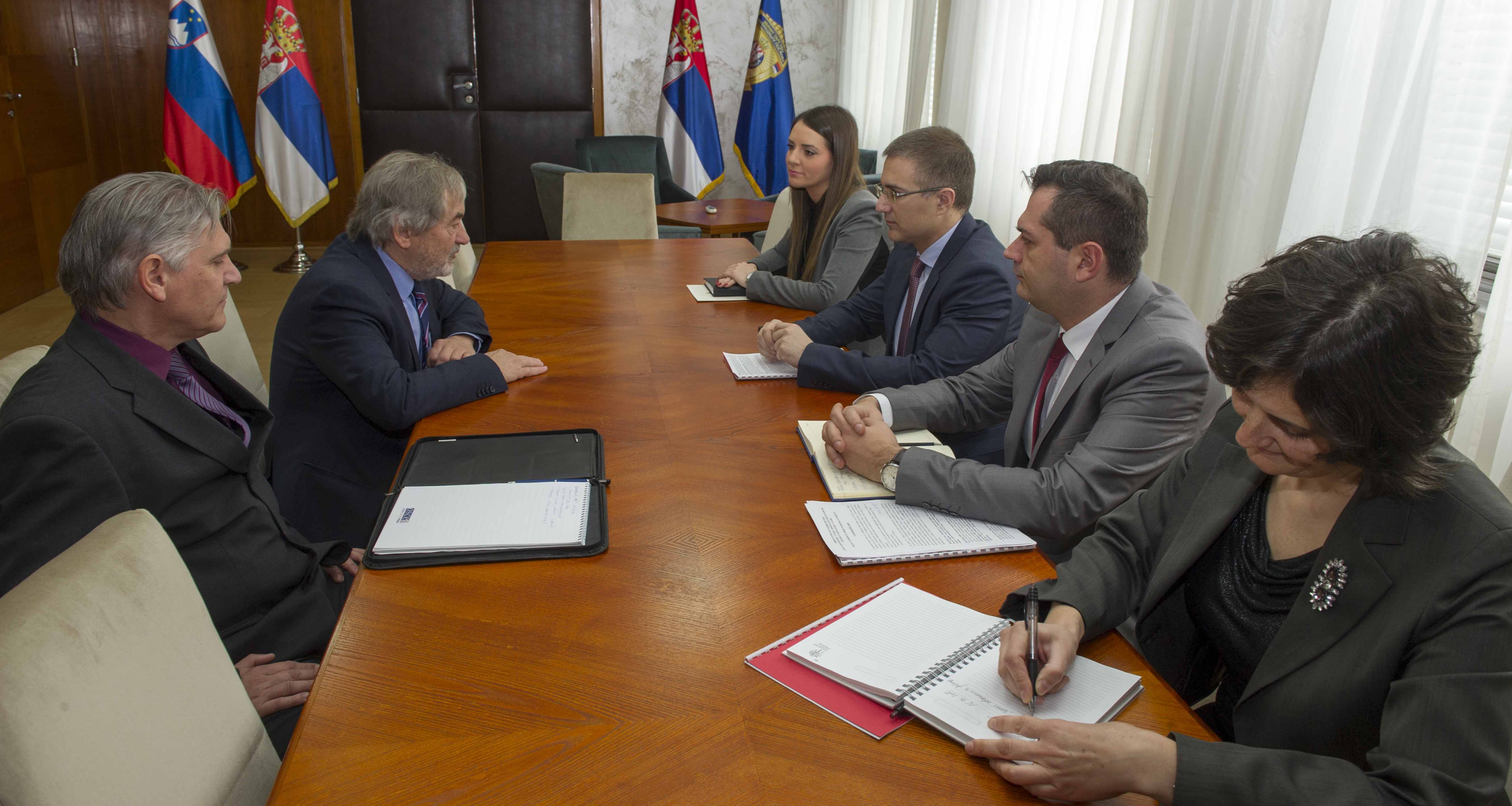 Стефановић и Гаспарич разговарали о унапређењу сарадње у области борбе против организованог криминала и тероризма