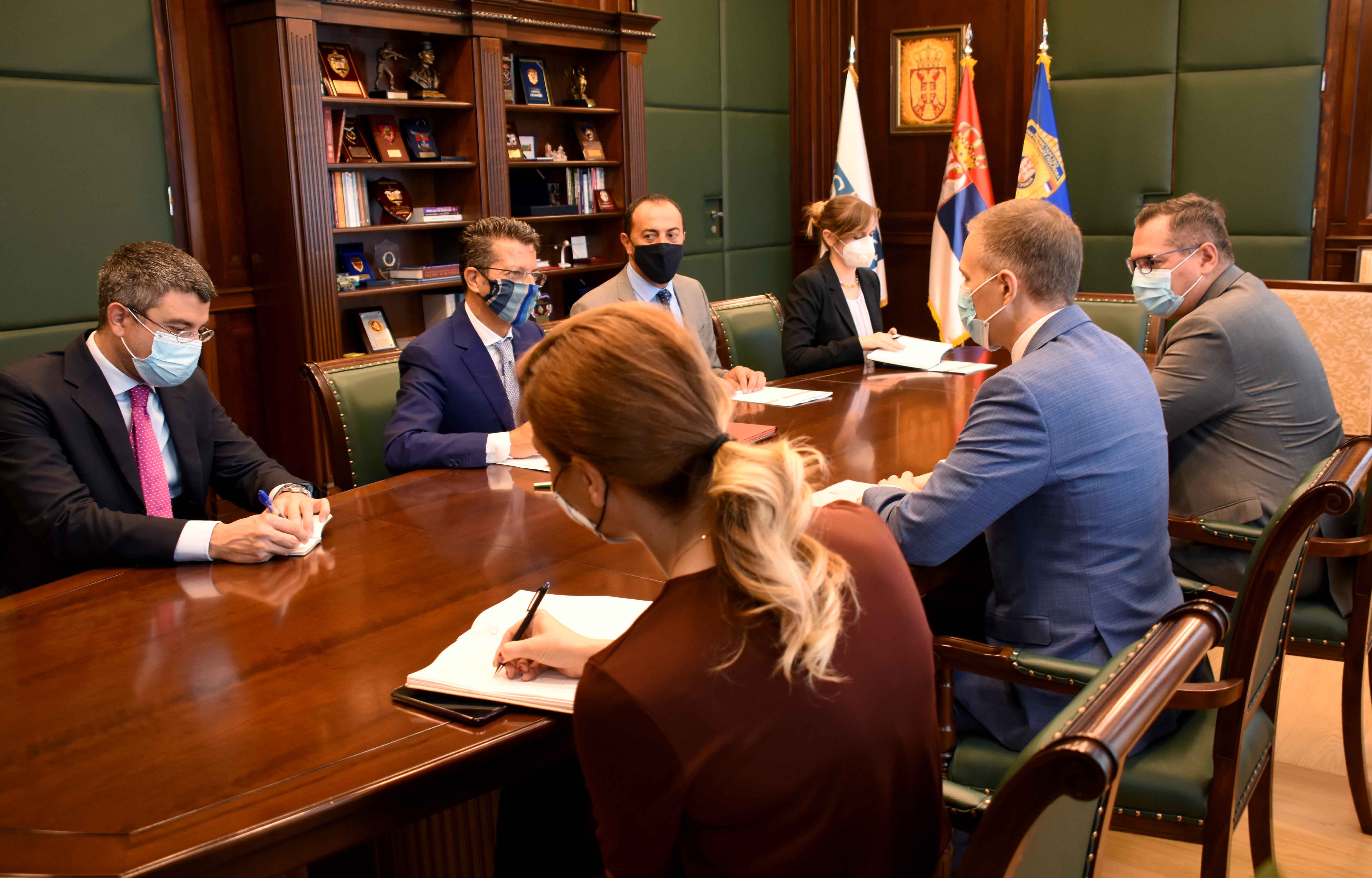 Министар Стефановић се захвалио амбасадору Орицију на подршци и доприносу јачању капацитета Министарства унутрашњих послова